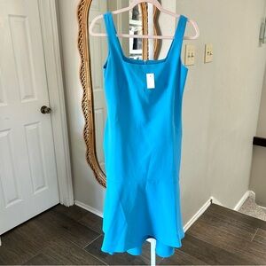 Ann Taylor / NWT Blue Sleeveless Ruffle Hem Dress